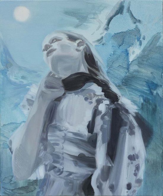 Moon Signal / 2019 / 24 x 20 in / oil on canvas