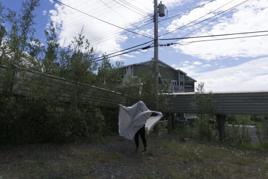Kablusiak / akunnirun kuupak series / Duck Lake Street / 2018 / Archival Pigment Print / 32 x 48 in.