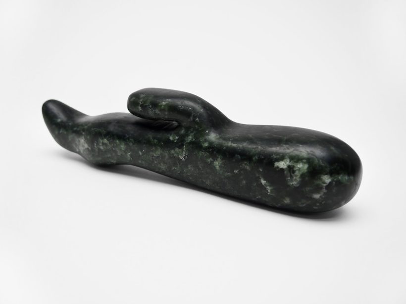 Dildo / 2019 / 8 3/4 x 1 3/4 x 3 1/4 in. / soapstone / SOLD