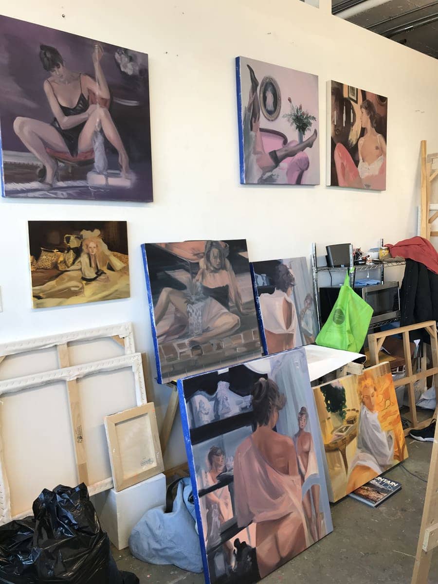Corri-Lynn Tetz art studio 2