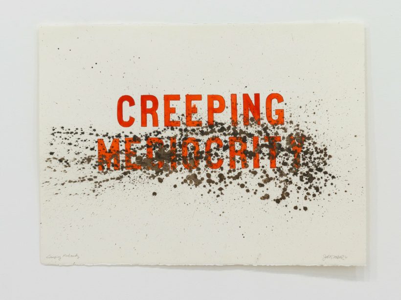 Creeping Mediocrity | 2021 | mixed media on paper | 22 x 30 in.