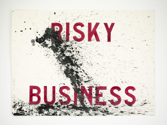 Risky Business | 2021 | mixed media on paper | 22 x 30 in.