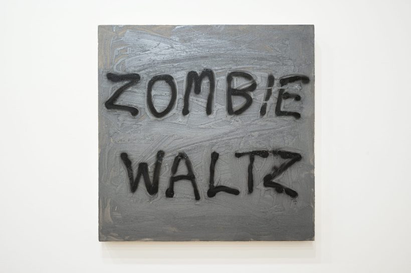 Zombie Waltz | 2002 | 35 x 35 in. | acrylic + spray paint on canvas