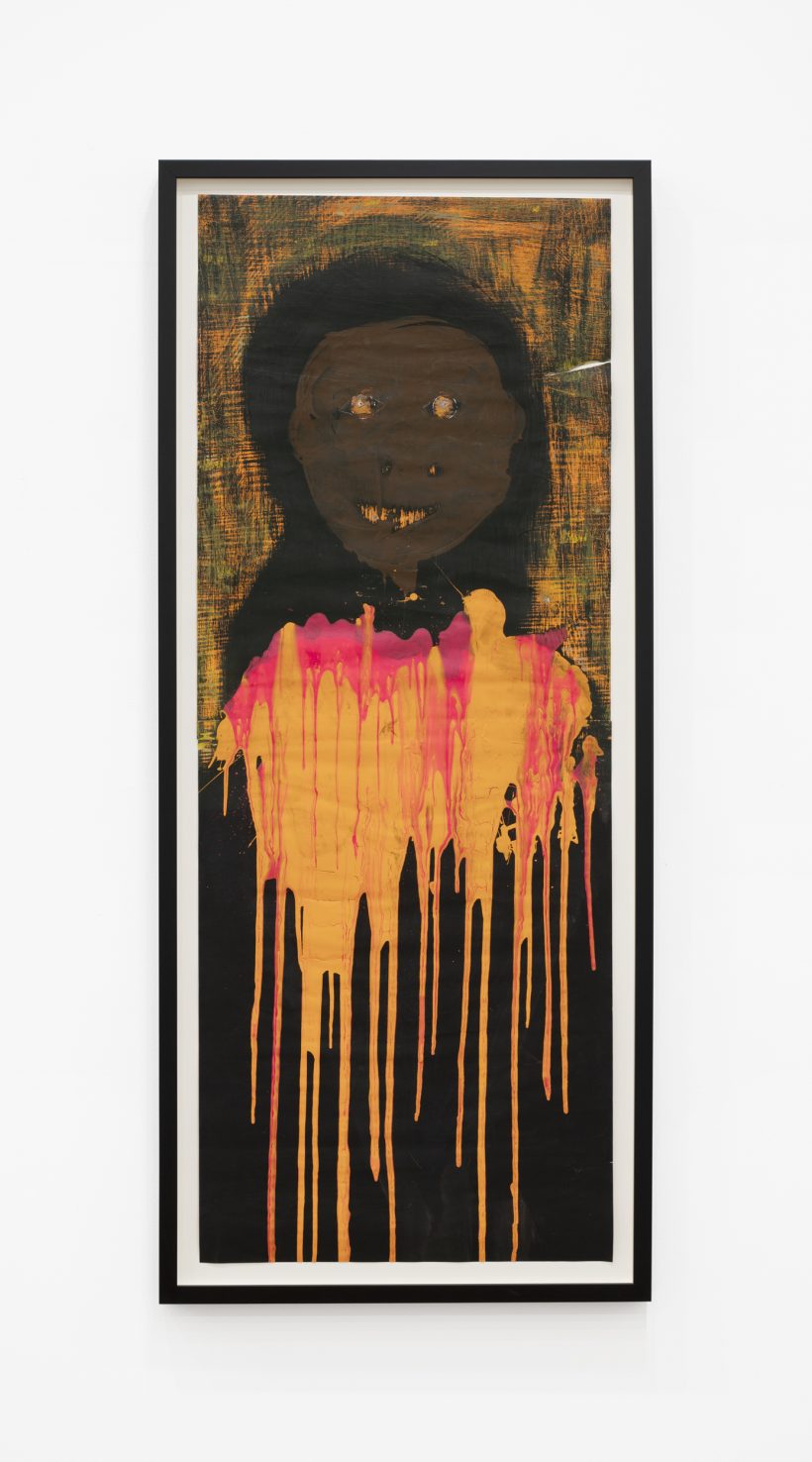 Nathan Eugene Carson | Maiden | 2022 | mixed media on paper | 48 x 18 in.