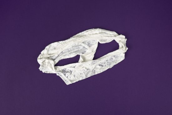 Yvonne Mullock | My Panties: Lacey | 2022 | Porcelain | size: medium