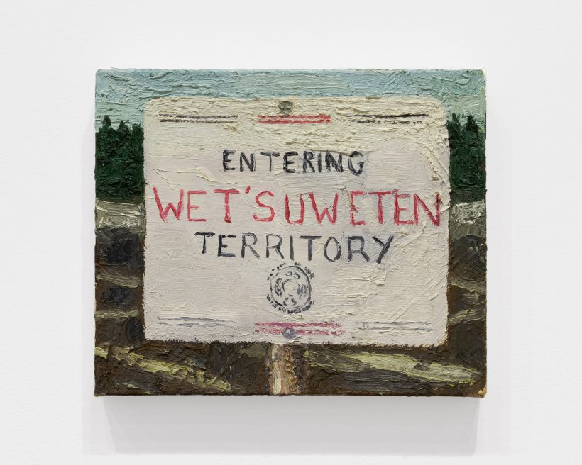 PATRICK DUNFORD | A Sign I Saw Tree Planting | 2019-2023 | 10 x 12 in. oil on canvas
